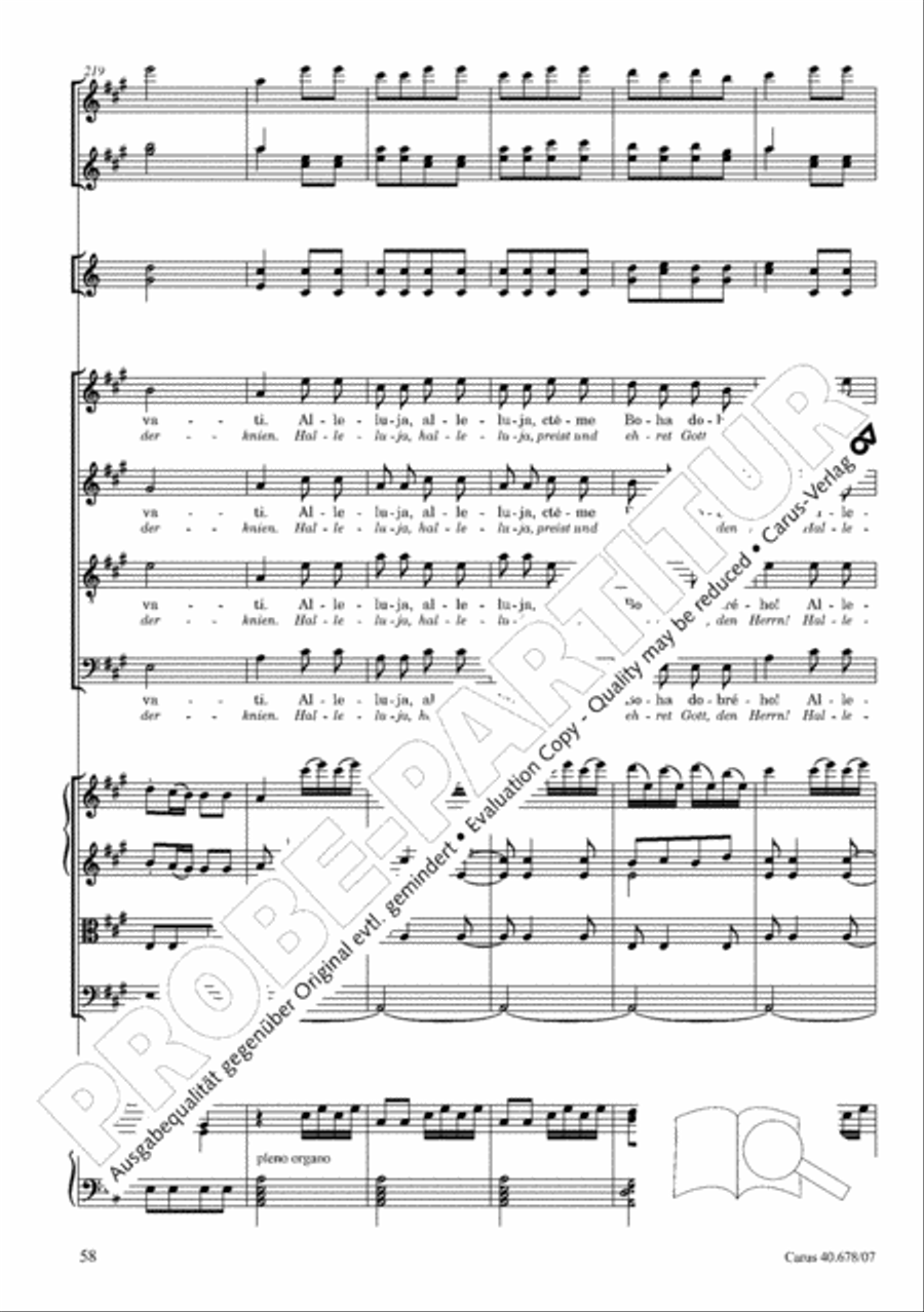 Missa pastoralis bohemica 4-Part scores gallery preview page 71