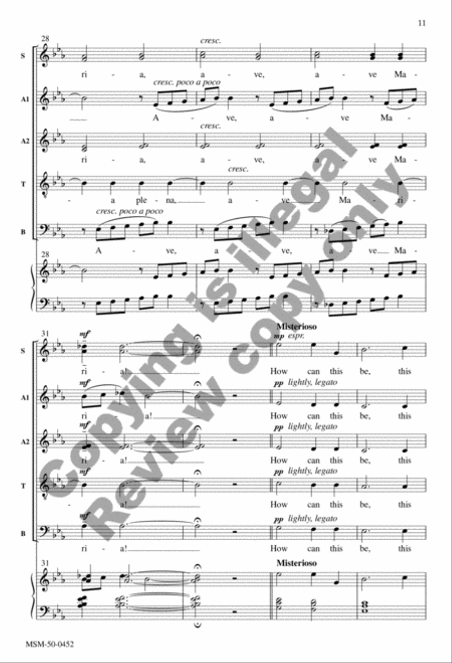 Annunciation Annunciation Divisi scores gallery preview page 24