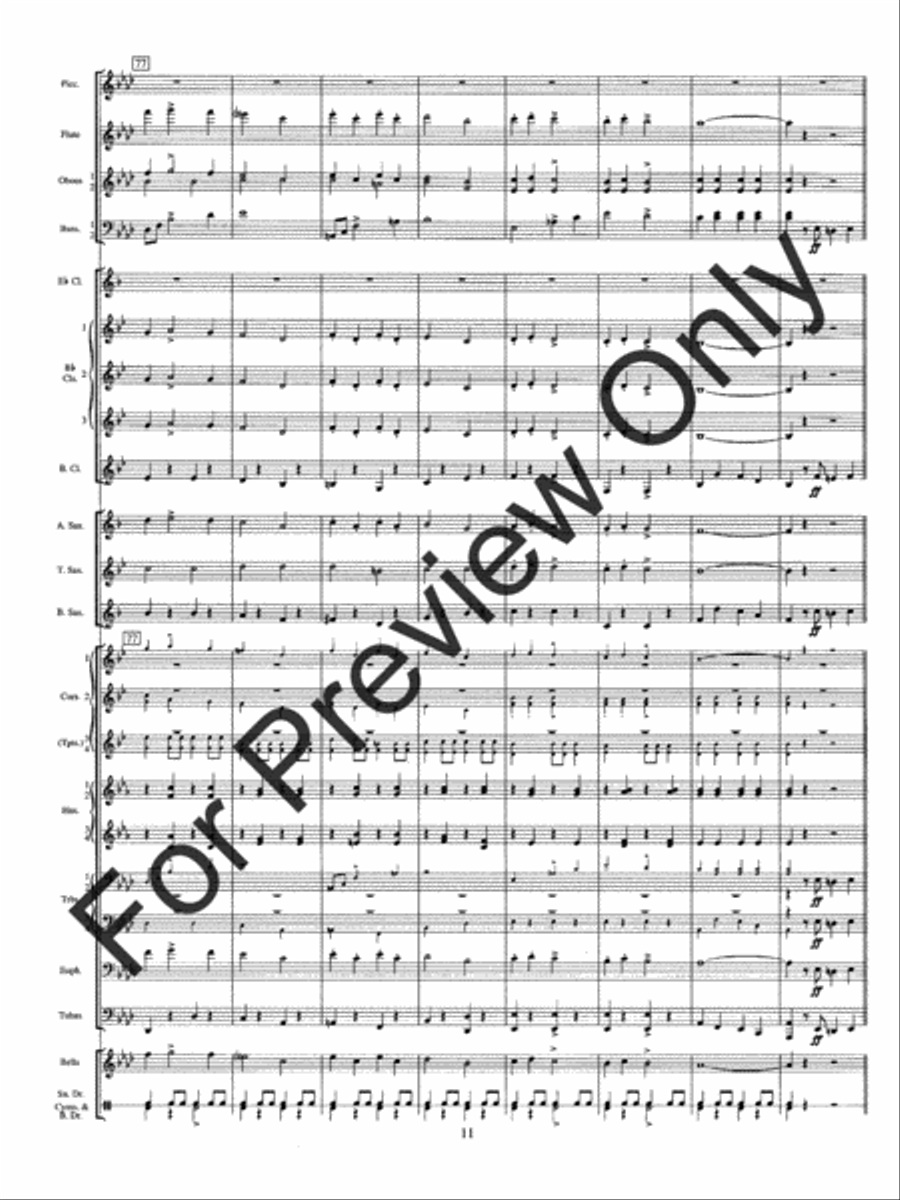 Solid Men To The Front Concert Band scores gallery preview page 15
