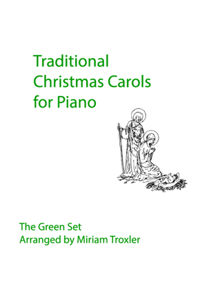 Book cover for Traditional Christmas Carols for Piano: Green Set