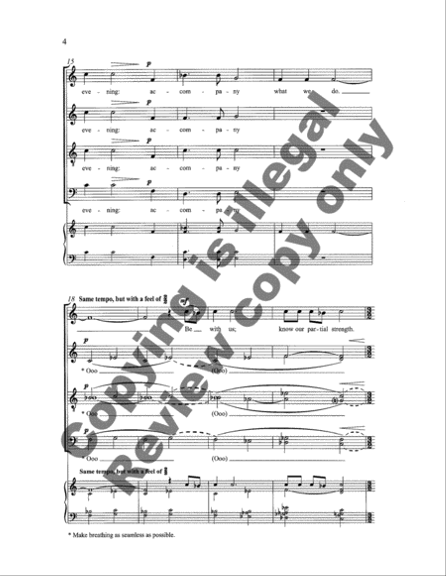 The Blue Estuaries: 1. Evening-Star Divisi scores gallery preview page 4