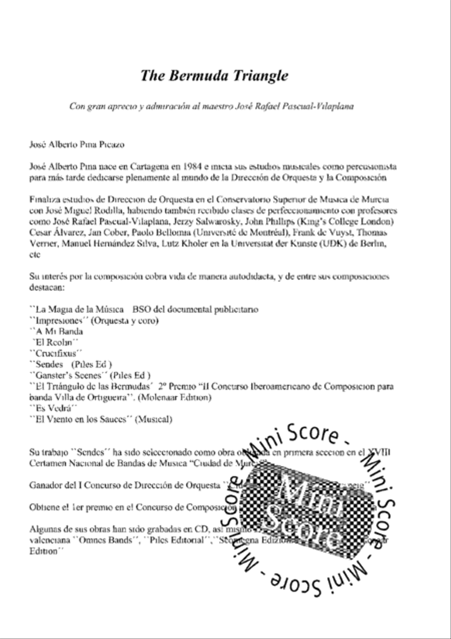 The Bermuda Triangle Concert Band scores gallery preview page 5