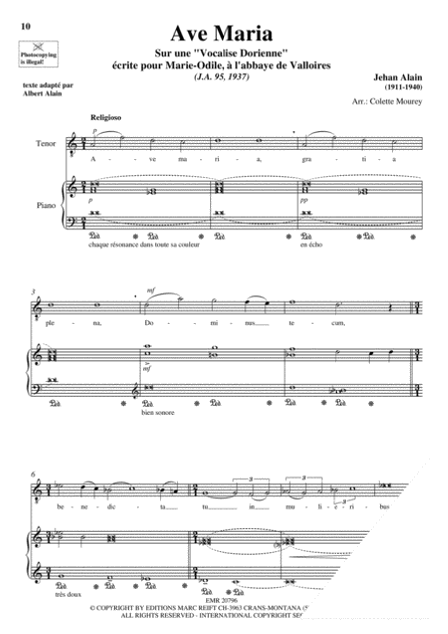 100 Ave Maria Volume 1 100 Ave Maria Volume 1 Tenor Voice scores gallery preview page 5