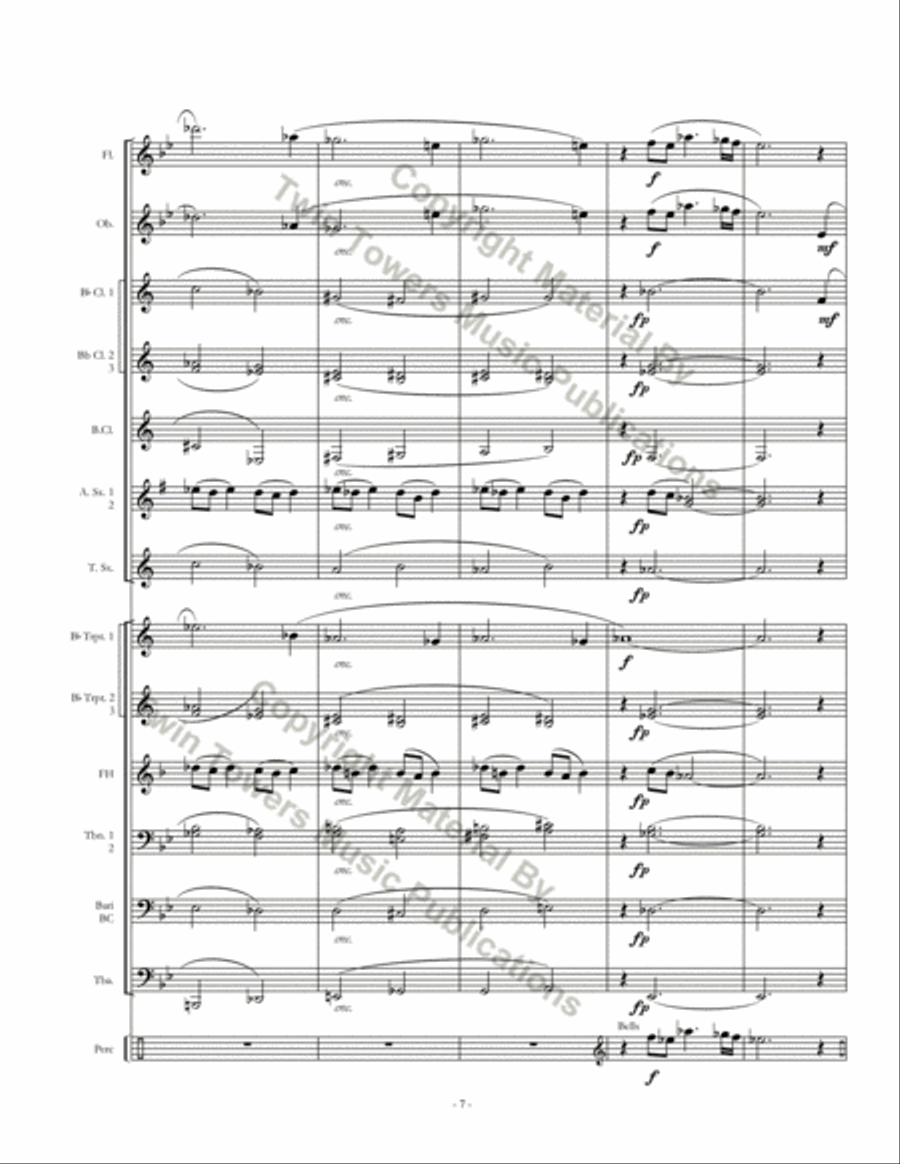 Elegy Elegy Concert Band scores gallery preview page 8