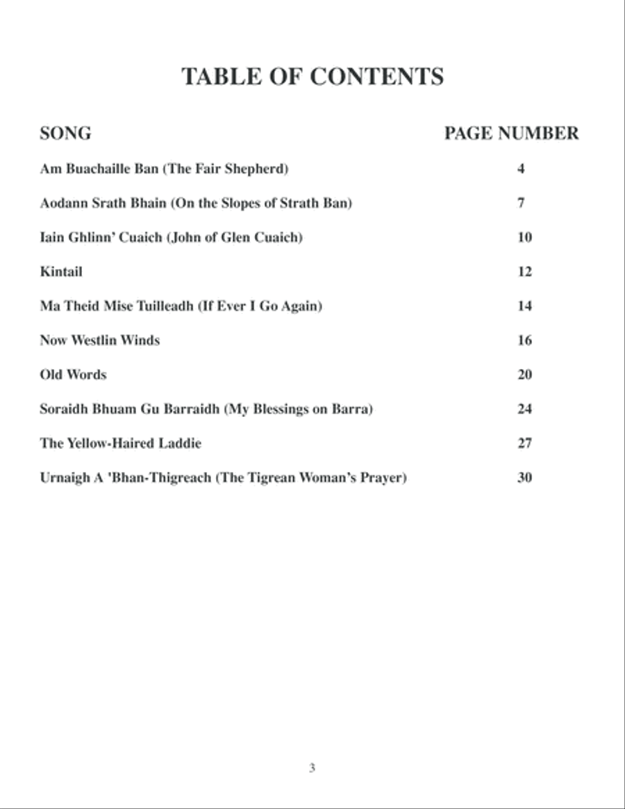 Easy Scottish Harp Music Harp scores gallery preview page 4