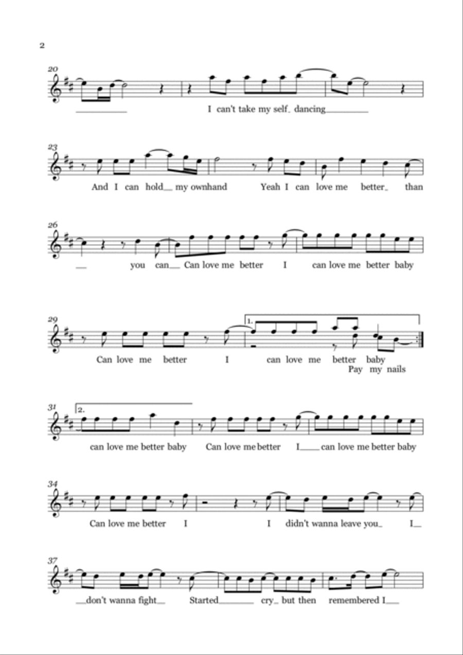 Flowers B-Flat Trumpet scores gallery preview page 2