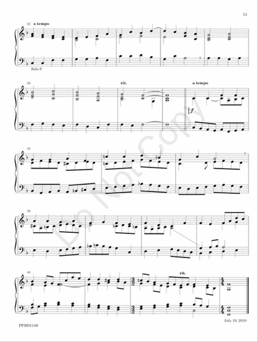 Organ Works for the Church Year Organ scores gallery preview page 17