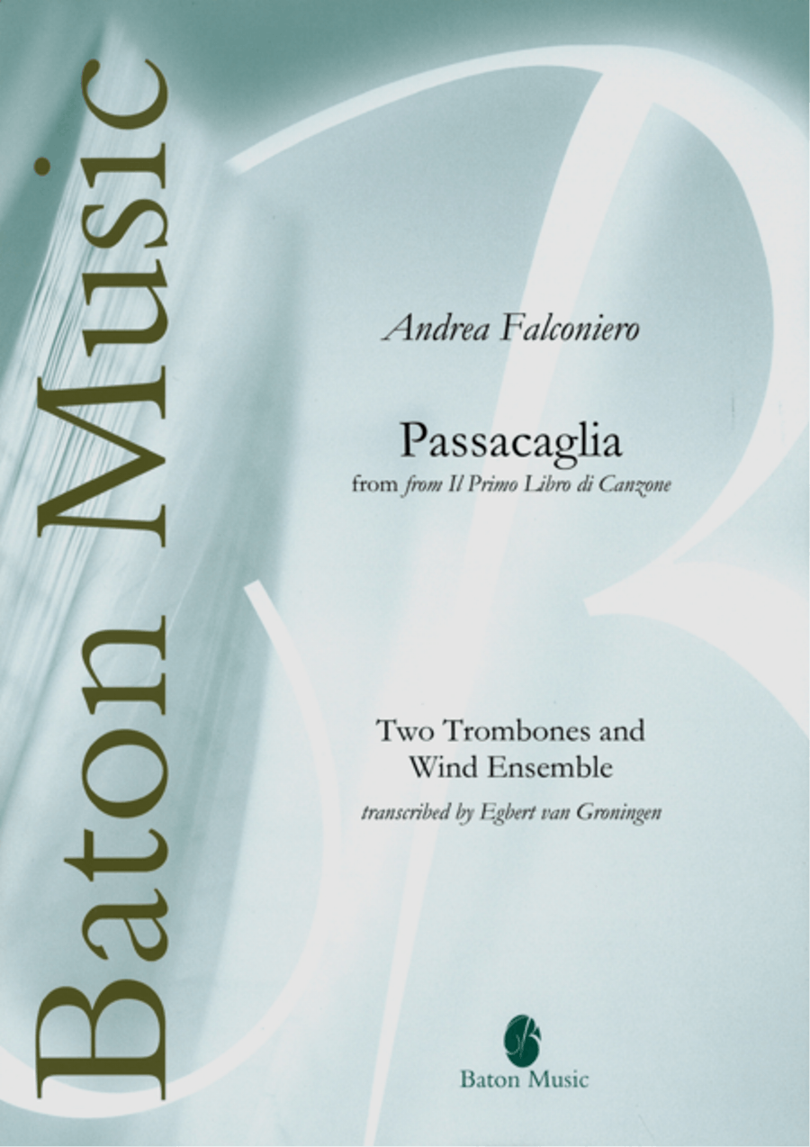 Passacaglia for two Trombones Bass Clarinet scores gallery preview page 1