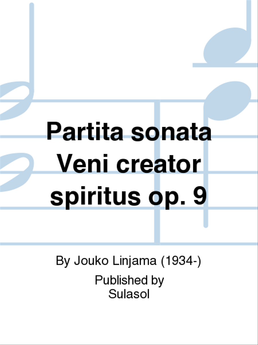 Partita sonata Veni creator spiritus op. 9 Organ scores gallery preview page 1