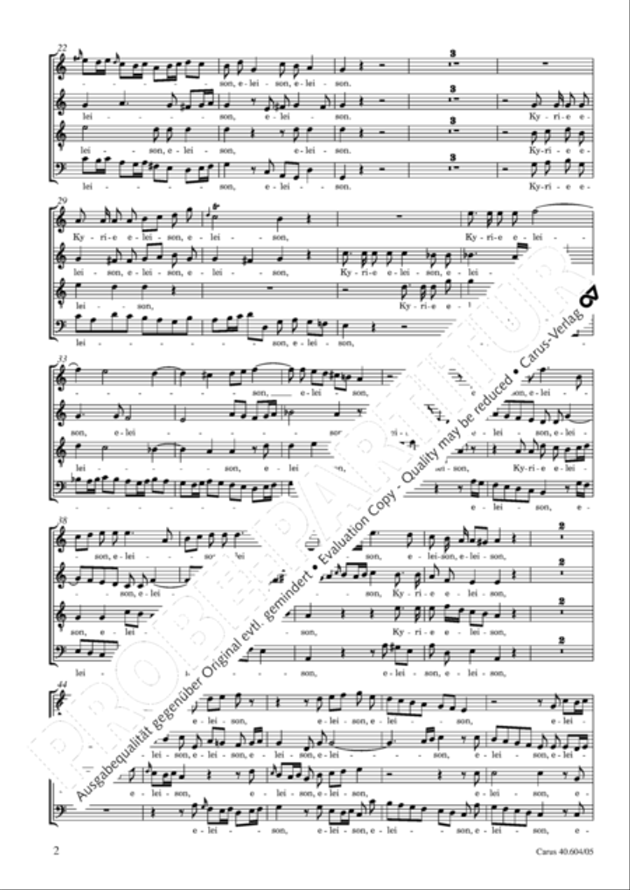 Grosse Mariazeller Messe in C 4-Part scores gallery preview page 3