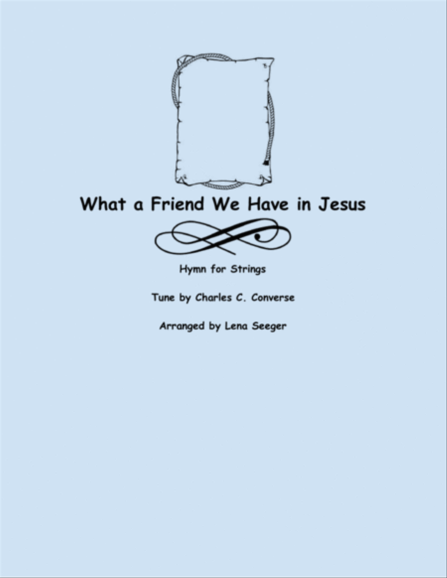 What a Friend We Have in Jesus String Quartet scores gallery preview page 1