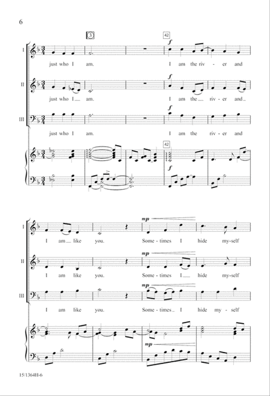I Am the River 3-Part scores gallery preview page 7