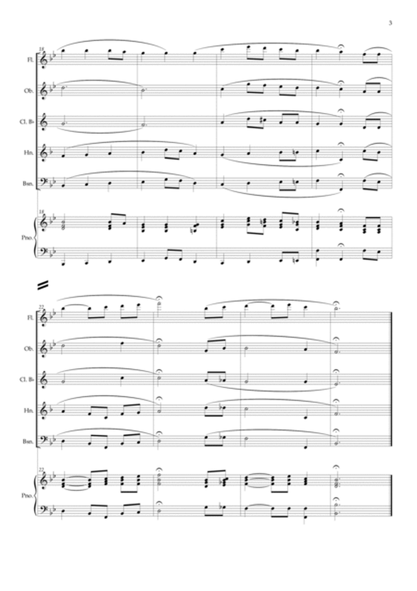 The Star-Spangled Banner - EUA Hymn (Woodwind Quintet) Piano image number null