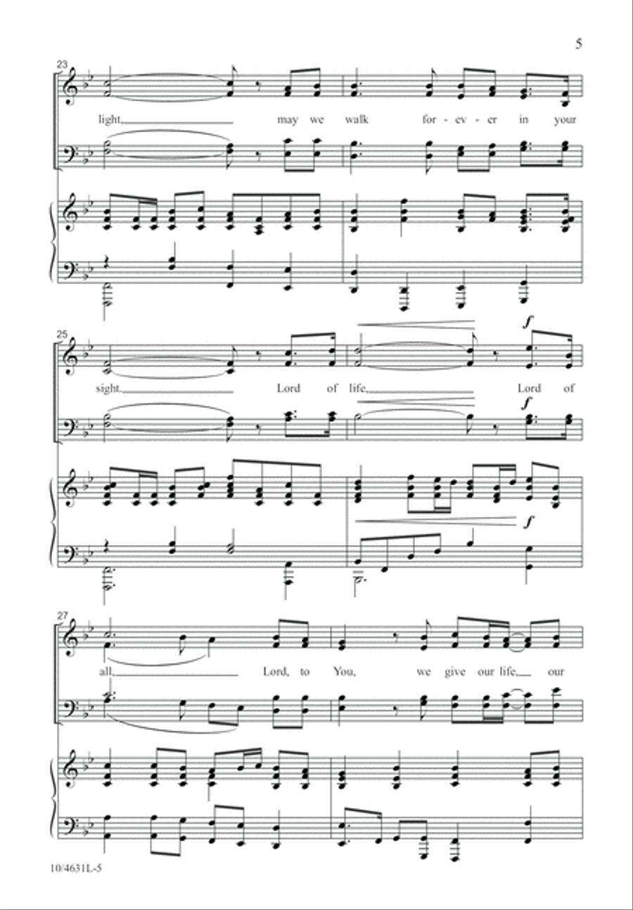 God of Glory, Lord of Love 4-Part scores gallery preview page 5