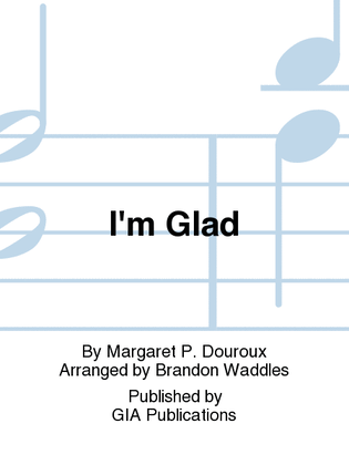 Book cover for I'm Glad