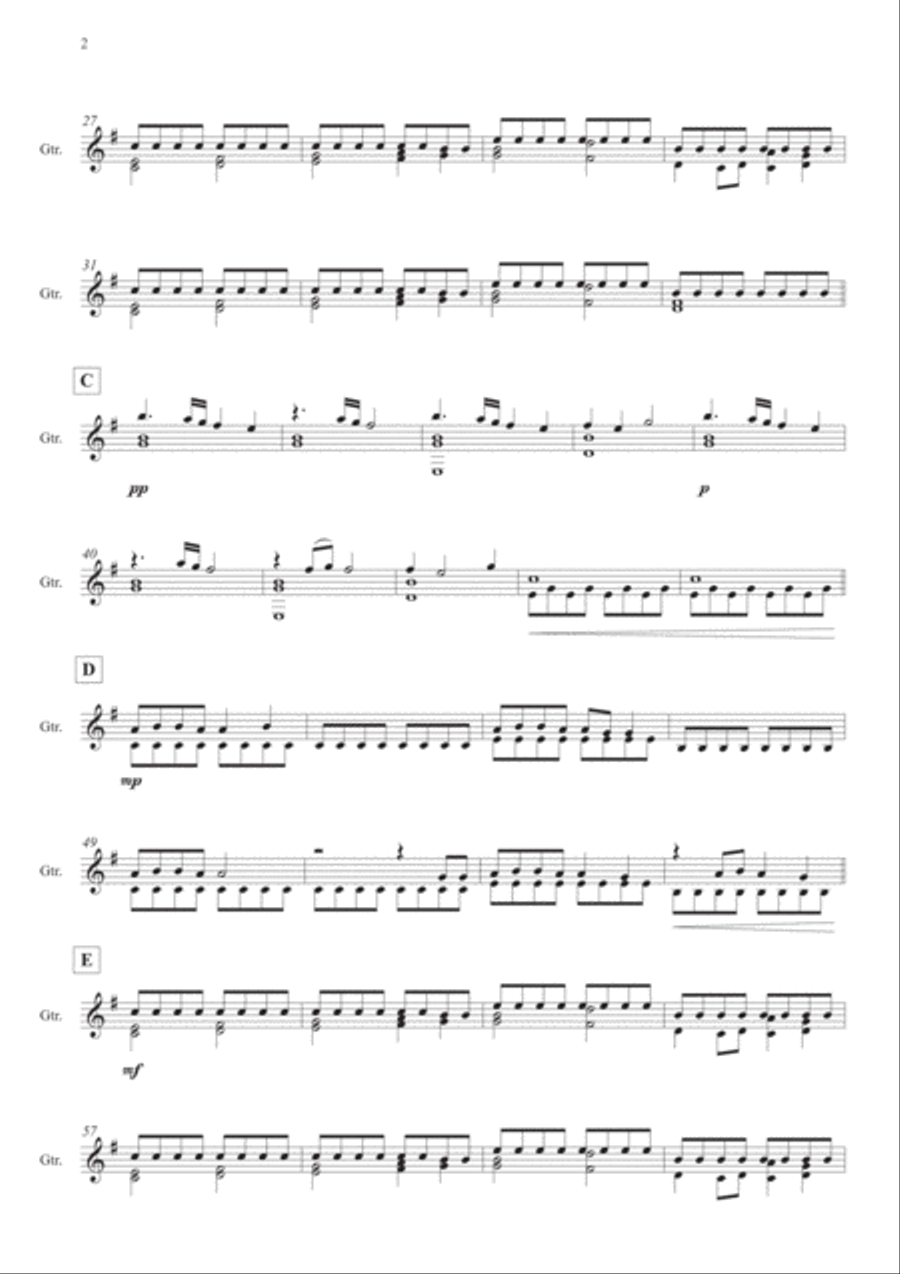 Lovely Electric Guitar scores gallery preview page 2