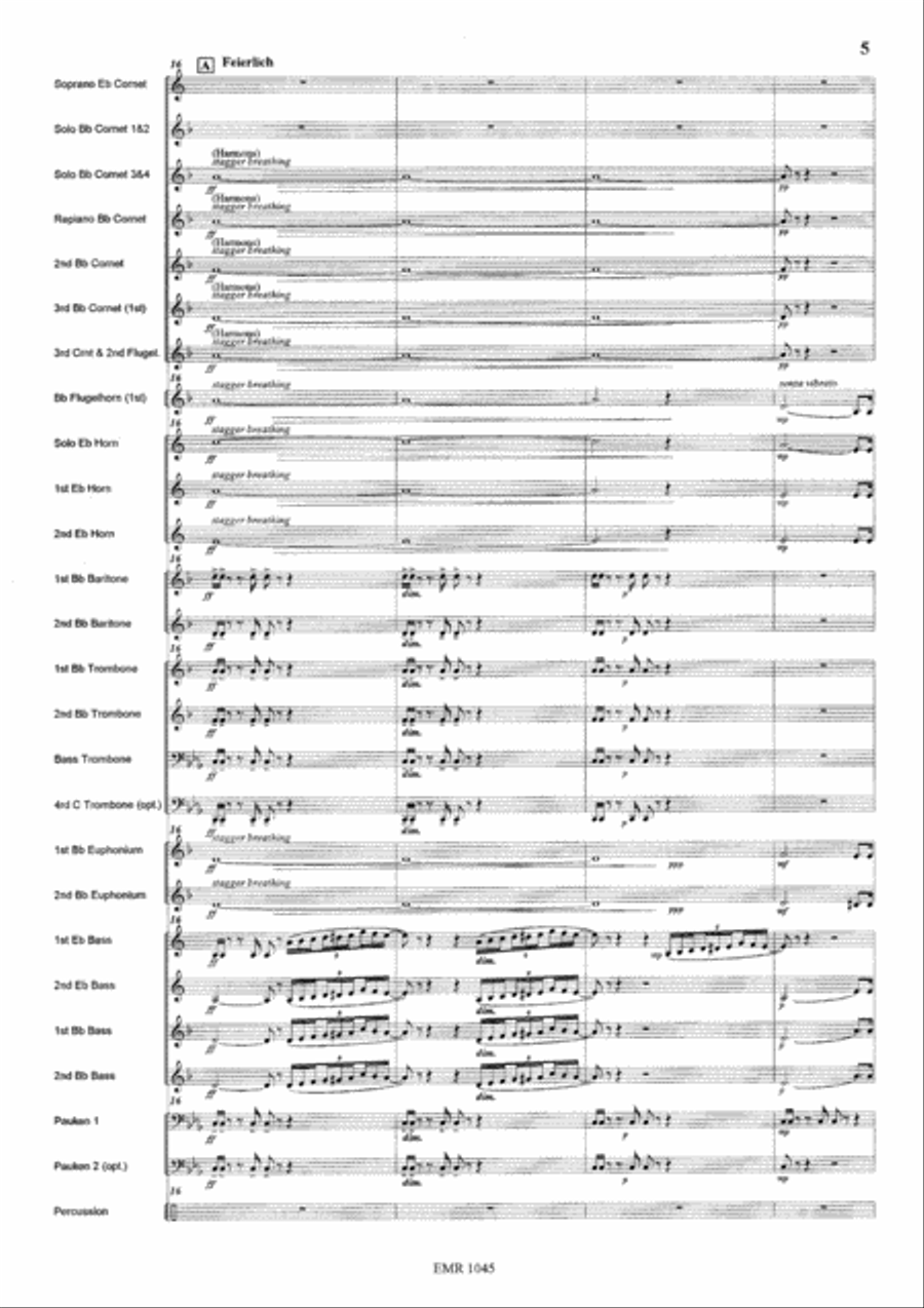 Siegfrieds Trauermarsch Brass Band scores gallery preview page 6