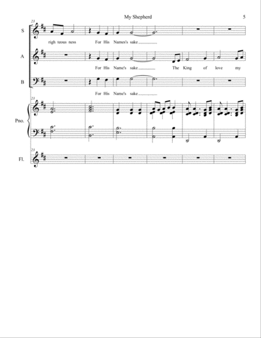 My Shepherd Flute Solo scores gallery preview page 5