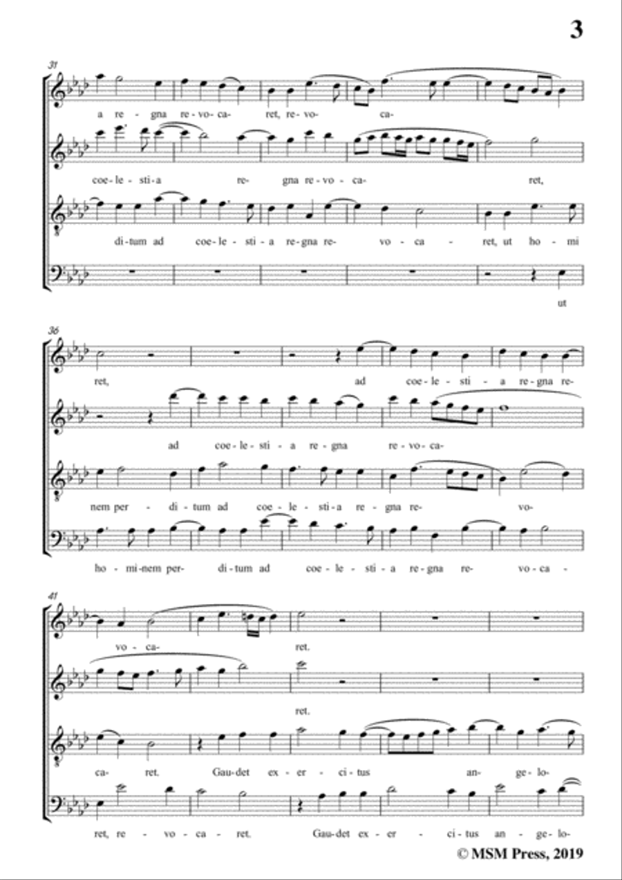 Goudimel-Hodie nobis coelorum,in A flat Major,for A cappella 4-Part scores gallery preview page 5