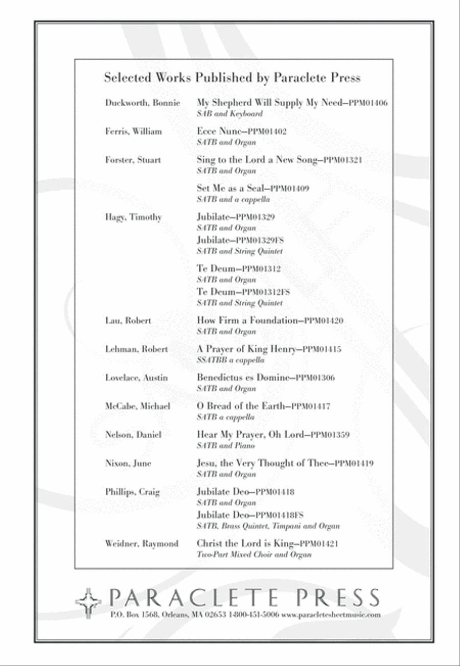 My Soul, O God, Longs for Thee 4-Part scores gallery preview page 8