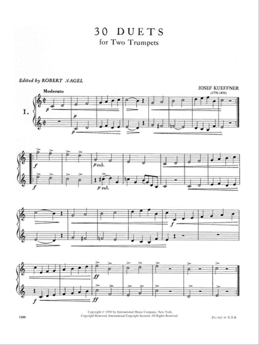 30 Duets Trumpet Duet scores gallery preview page 2
