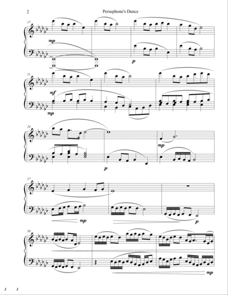 Persephone's Dance Persephone's Dance Piano Solo scores gallery preview page 2