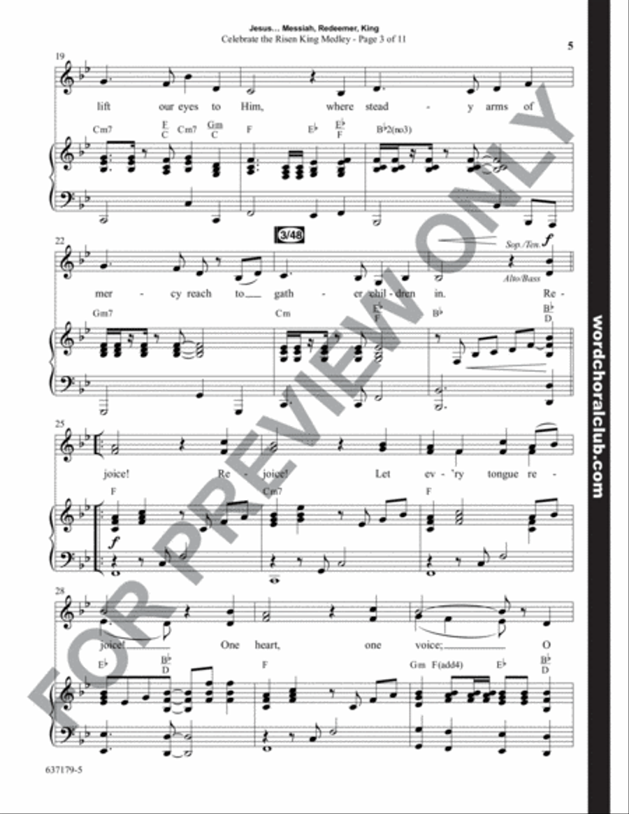 Jesus...Messiah, Redeemer, King - Choral Book Unison Choir scores gallery preview page 6