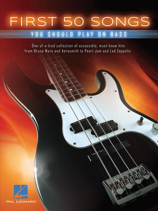 Book cover for First 50 Songs You Should Play on Bass