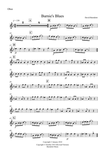 Burnie's Blues for Oboe and Piano image number null
