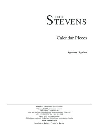 Book cover for Calendar Pieces (2 livres)