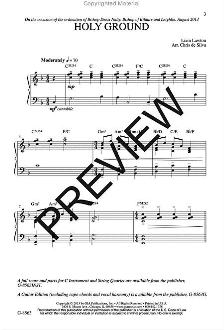 Holy Ground 4-Part scores gallery preview page 2