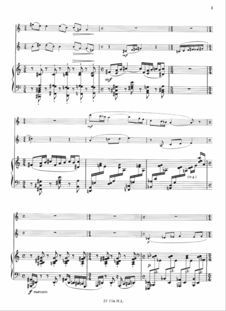 Trio (Oboe/Horn/Piano) Trio (Oboe/Horn/Piano) Oboe scores gallery preview page 3