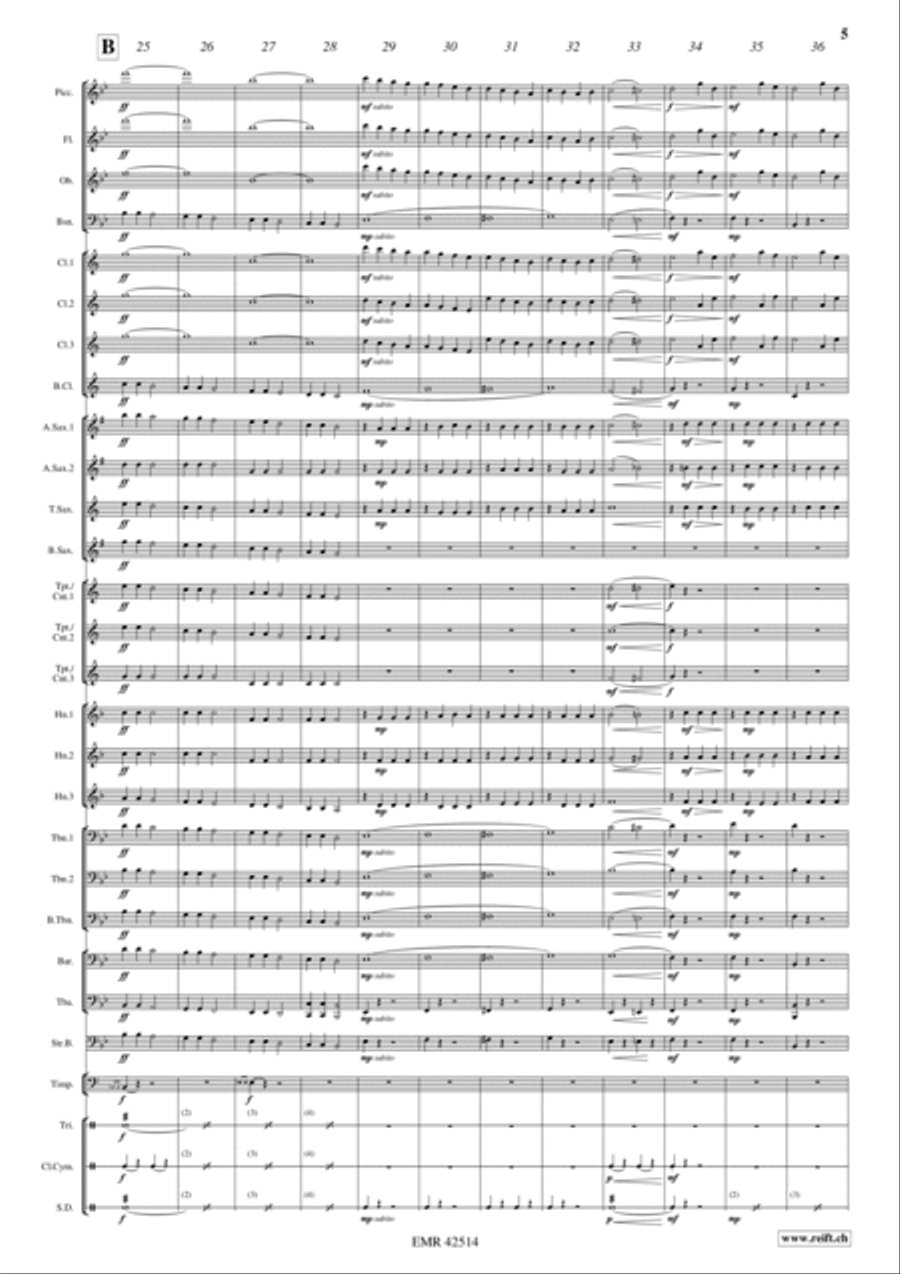 Grande Vitesse Concert Band scores gallery preview page 5