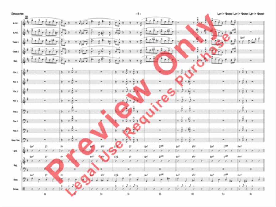Let It Snow! Let It Snow! Let It Snow! Jazz Ensemble scores gallery preview page 6
