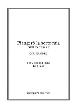 Book cover for Piangerò la sorte mia - Giulio Cesare (Eb Major)