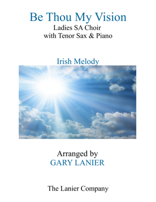 Book cover for BE THOU MY VISION (Ladies SA Choir, Tenor Sax and Piano)