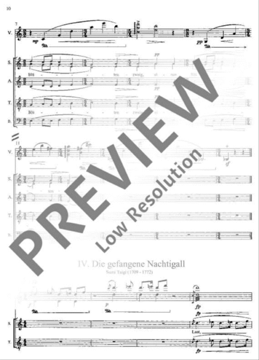11 Haiku 4-Part scores gallery preview page 11