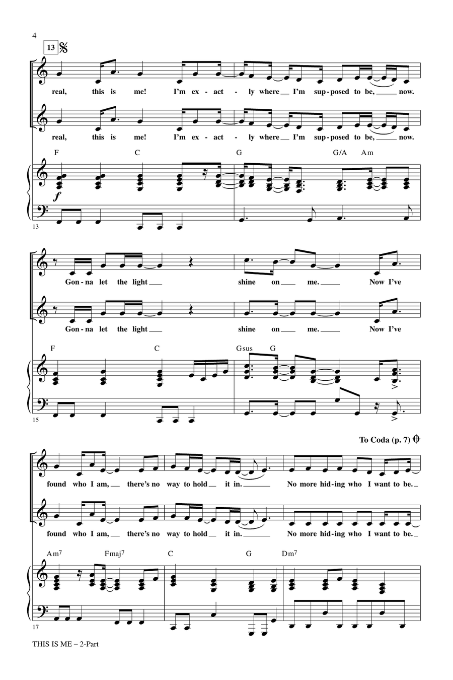 This Is Me (from Camp Rock) (arr. Mac Huff) 2-Part scores gallery preview page 3