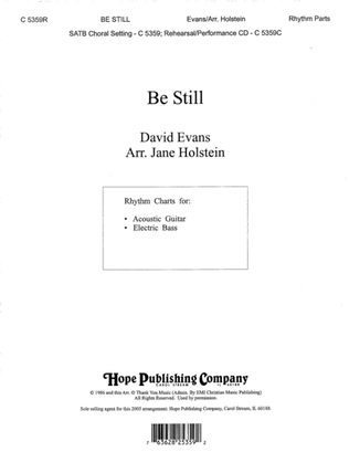 Book cover for Be Still