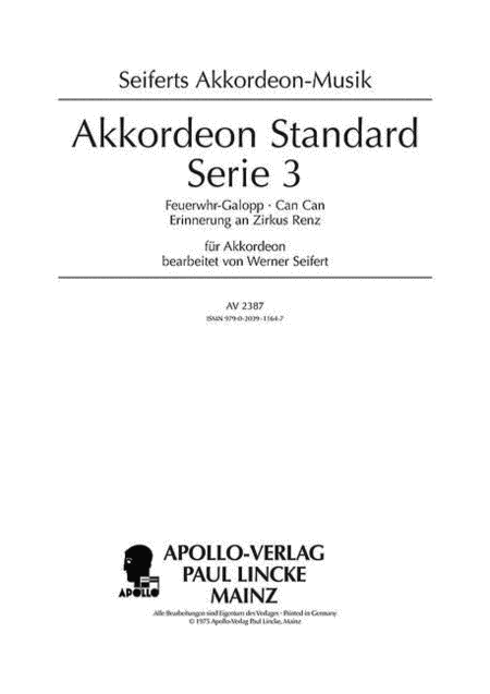 Akkordeon Standard Serie - Heft 3