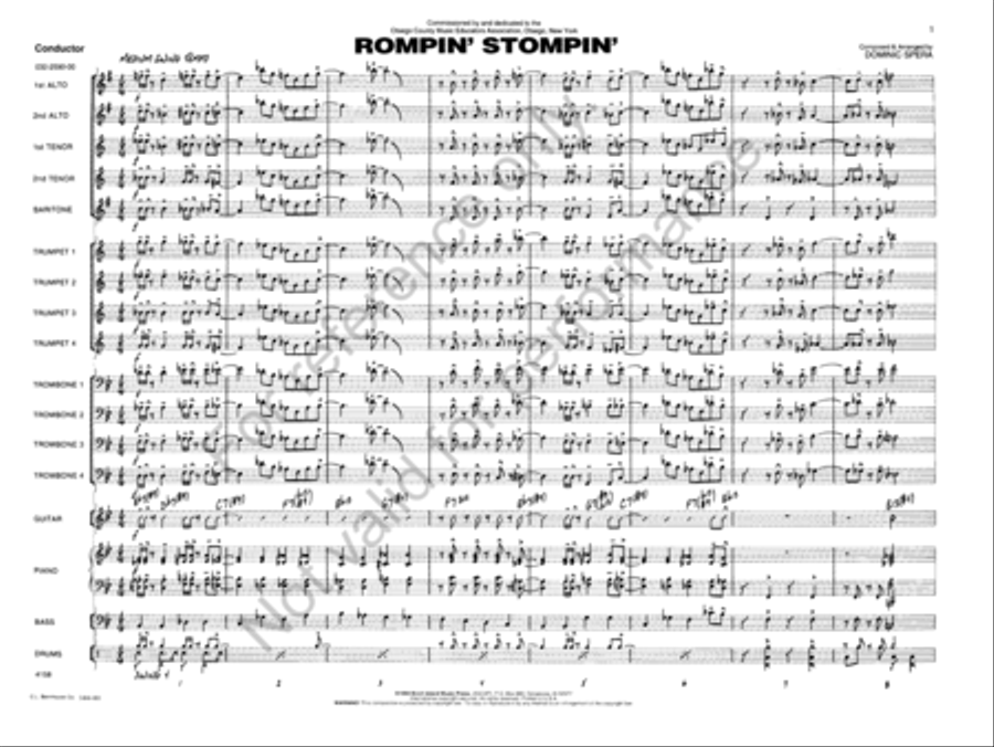 Rompin' Stompin' Jazz Ensemble scores gallery preview page 2