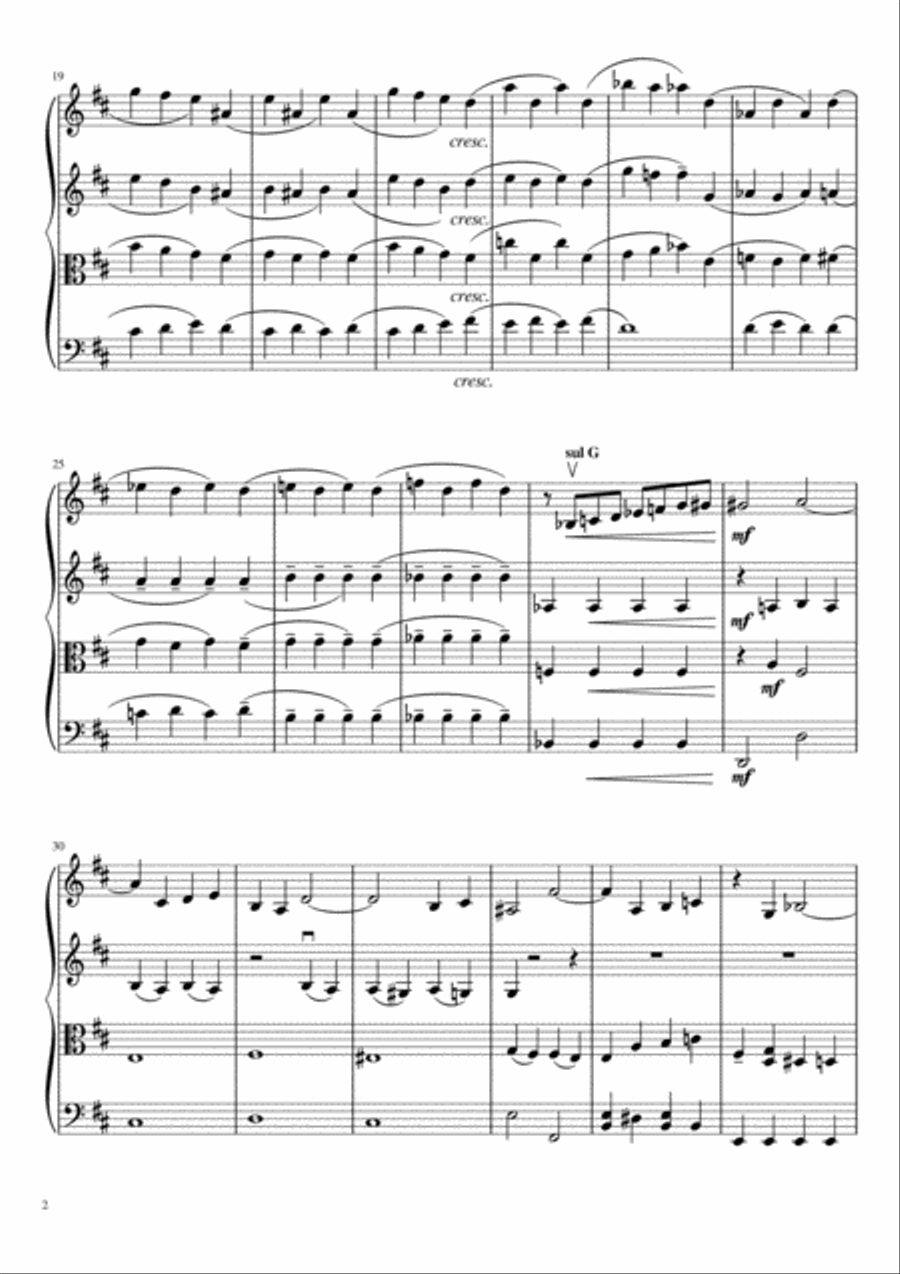 Love Theme from Romeo and Juliet String Quartet scores gallery preview page 3