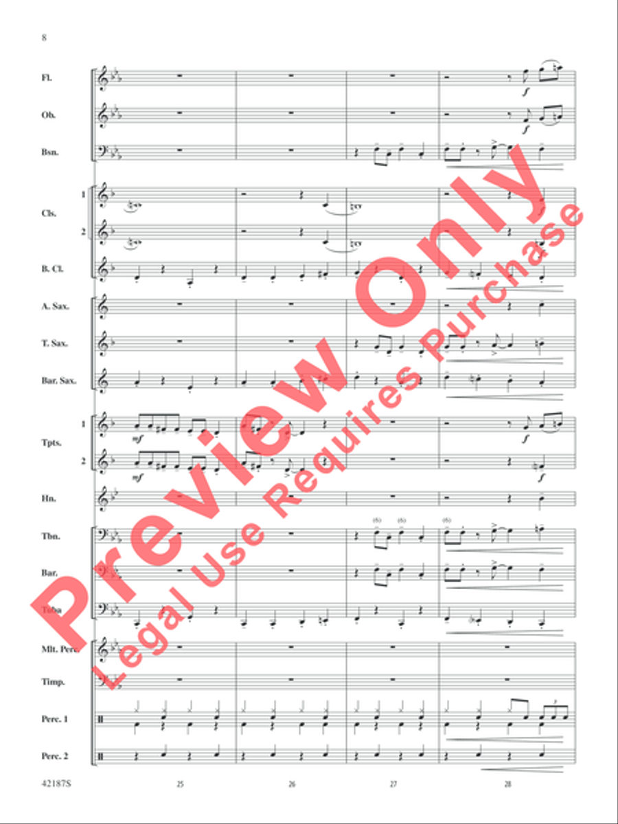 Santa Baby Concert Band scores gallery preview page 9