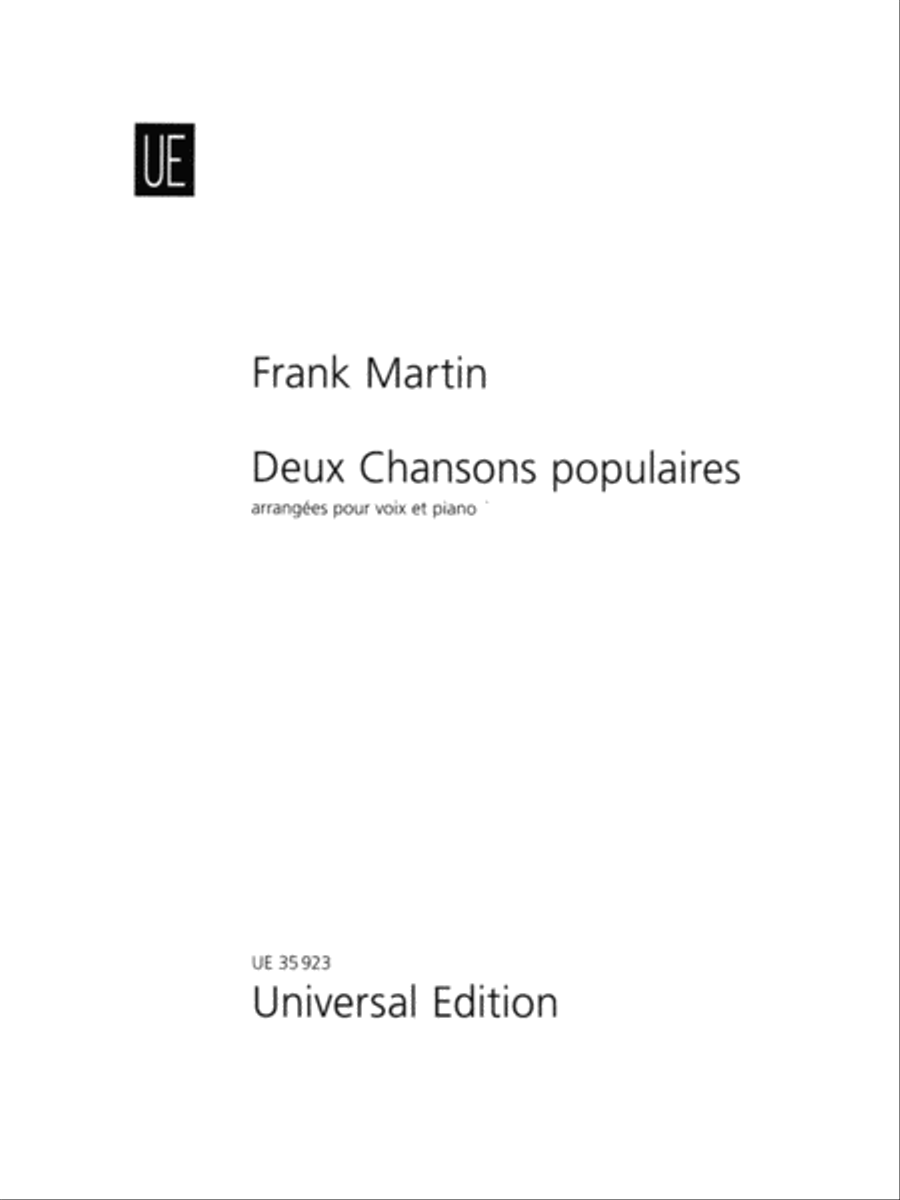 Book cover for 2 Chansons Populaires