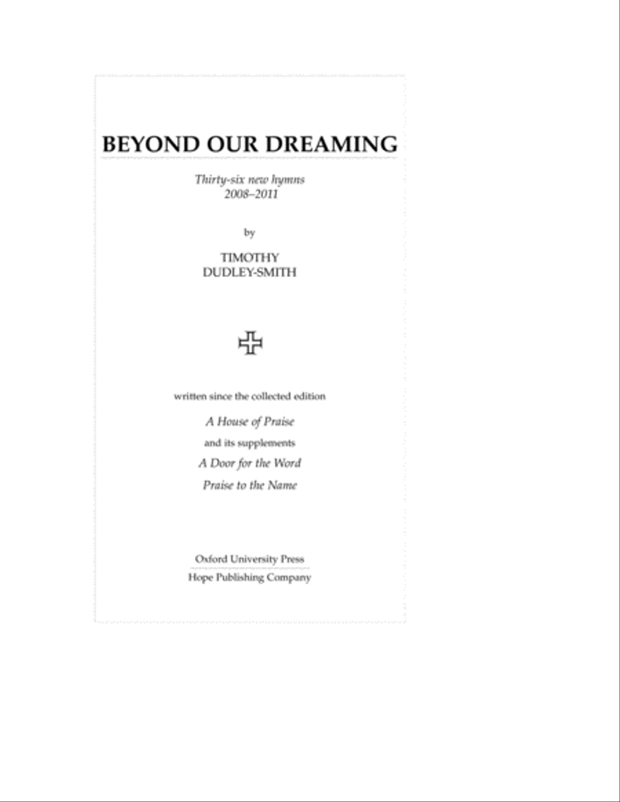 Beyond Our Dreaming Collection / Songbook scores gallery preview page 5