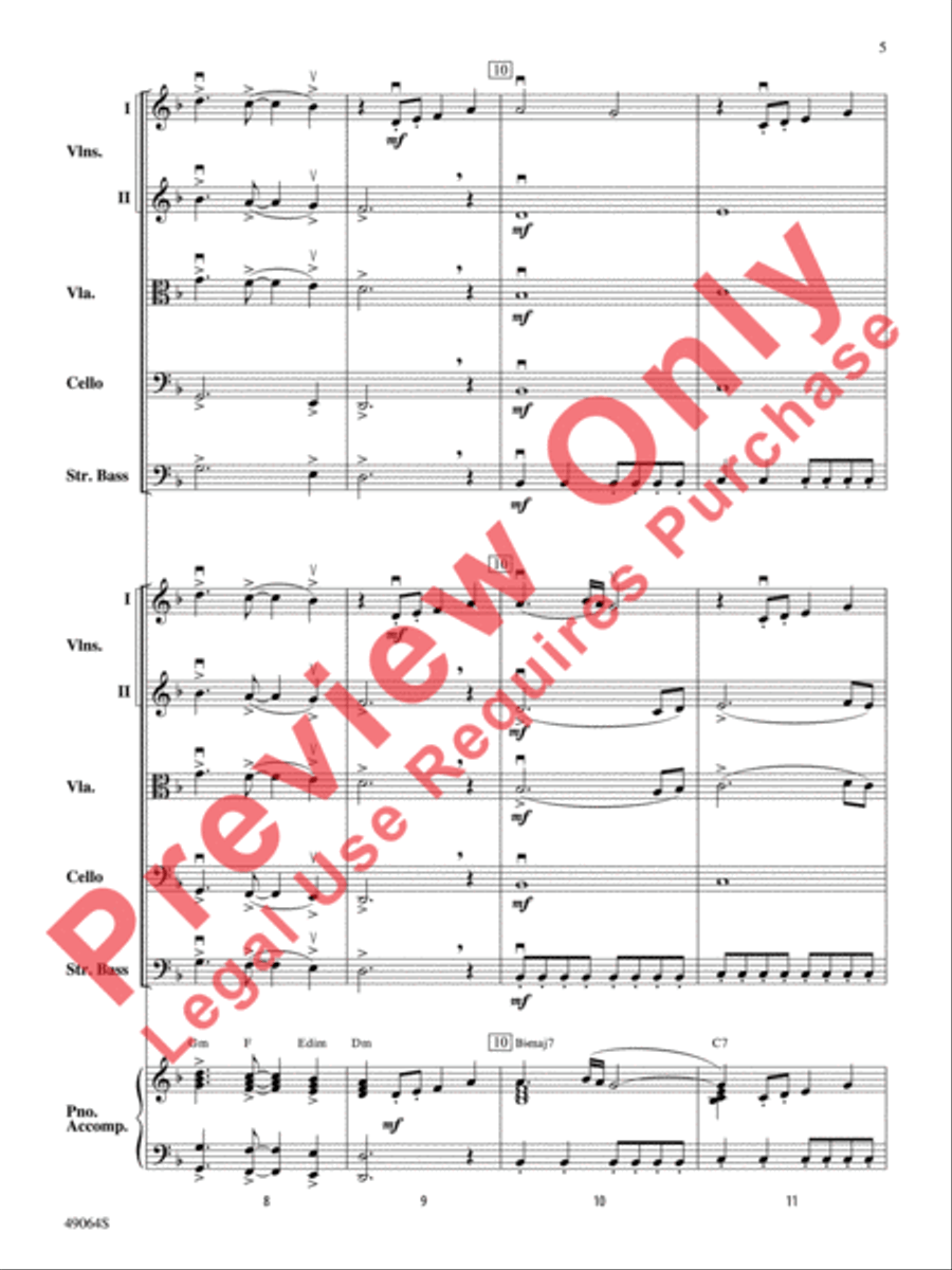 Wood's Bolero String Orchestra scores gallery preview page 6