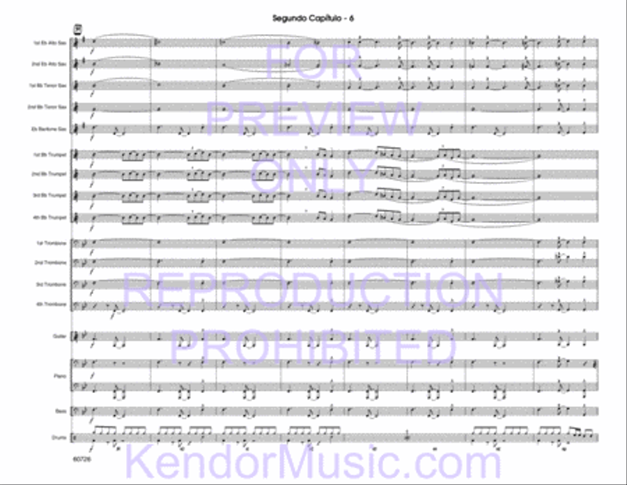 Segundo Capitulo Jazz Ensemble scores gallery preview page 8