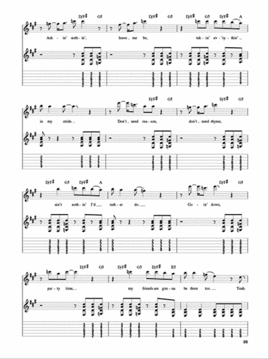 AC/DC Classics Guitar Tablature scores gallery preview page 4