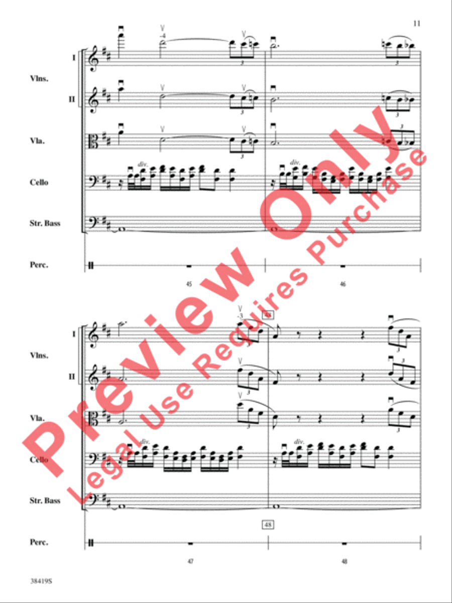 Highlights from the 1812 Overture String Orchestra scores gallery preview page 12