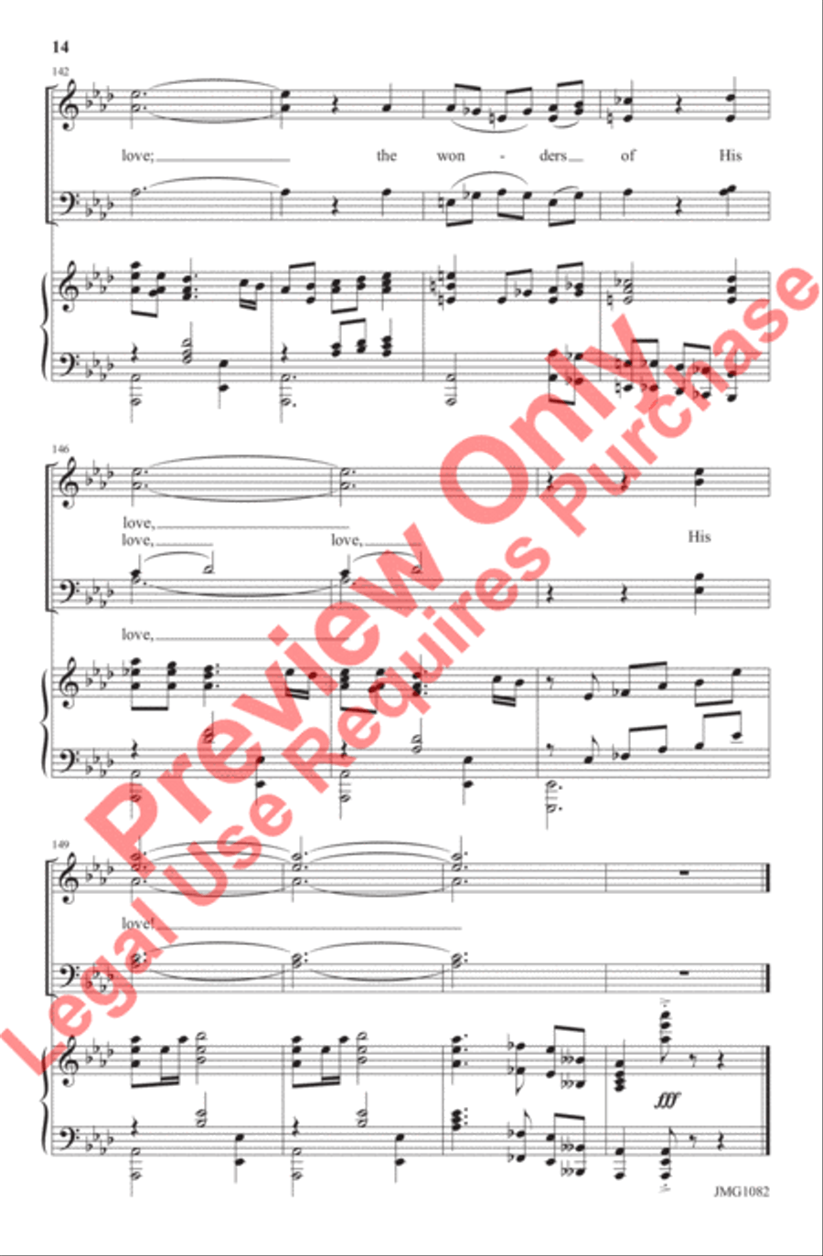 Wonders of His Love 4-Part scores gallery preview page 14